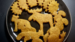 Leckere Kurkumakekse (vollwertig, vegan)