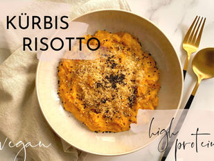 Kürbis Risotto vegan & high protein