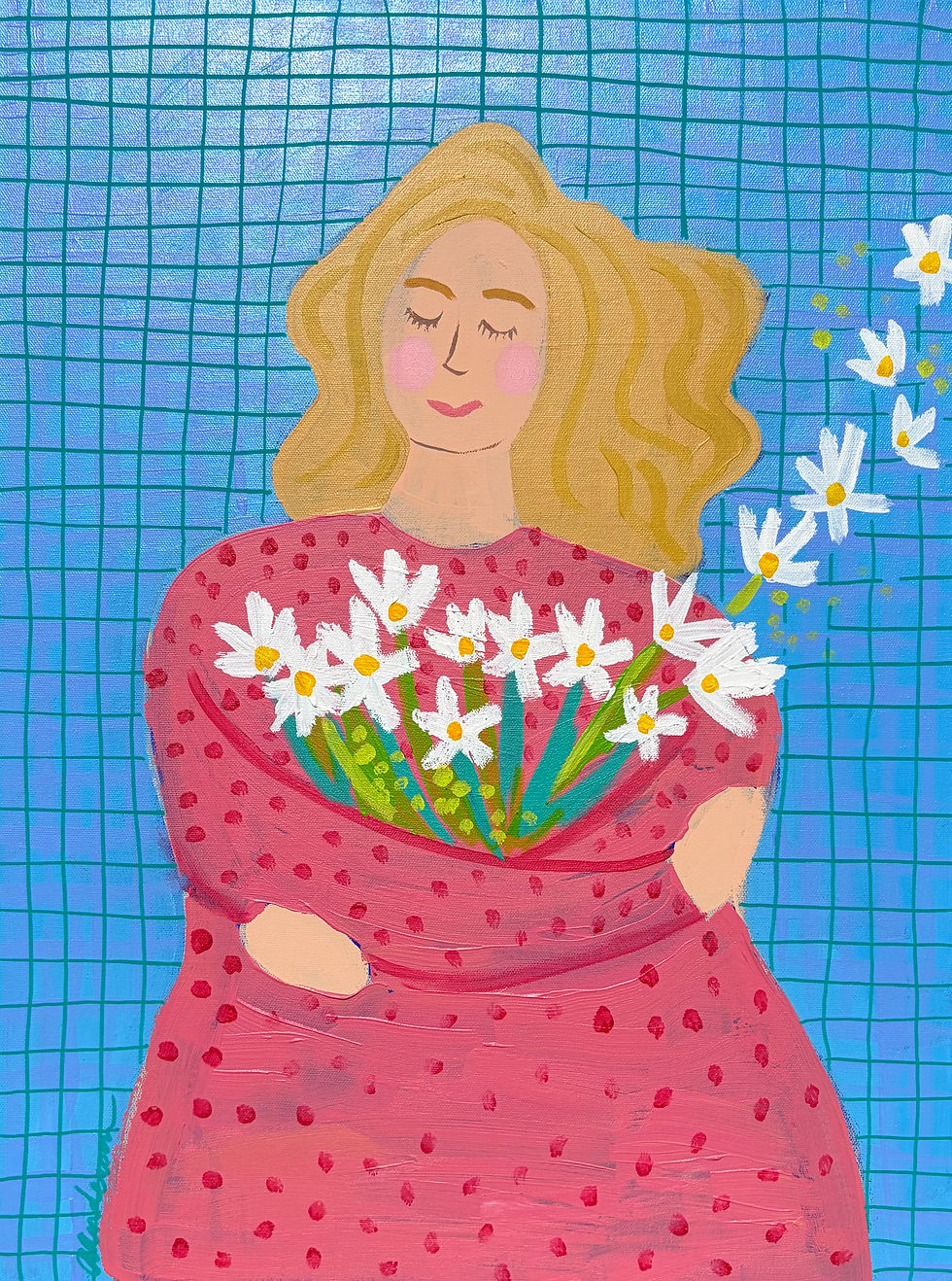 Thumbnail: Custom Flower Girl Painting