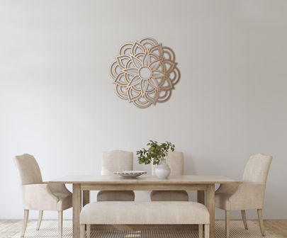 SYMBOL MANDALA SLUNCE | wooden art