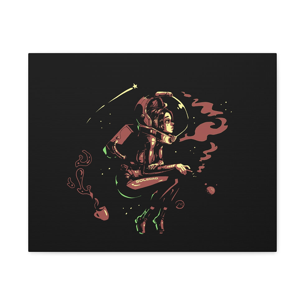 Thumbnail:  Soledad - Canvas Print - Retro Sci-fi Pinup 
