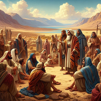 The Israelites complaining to Moses
