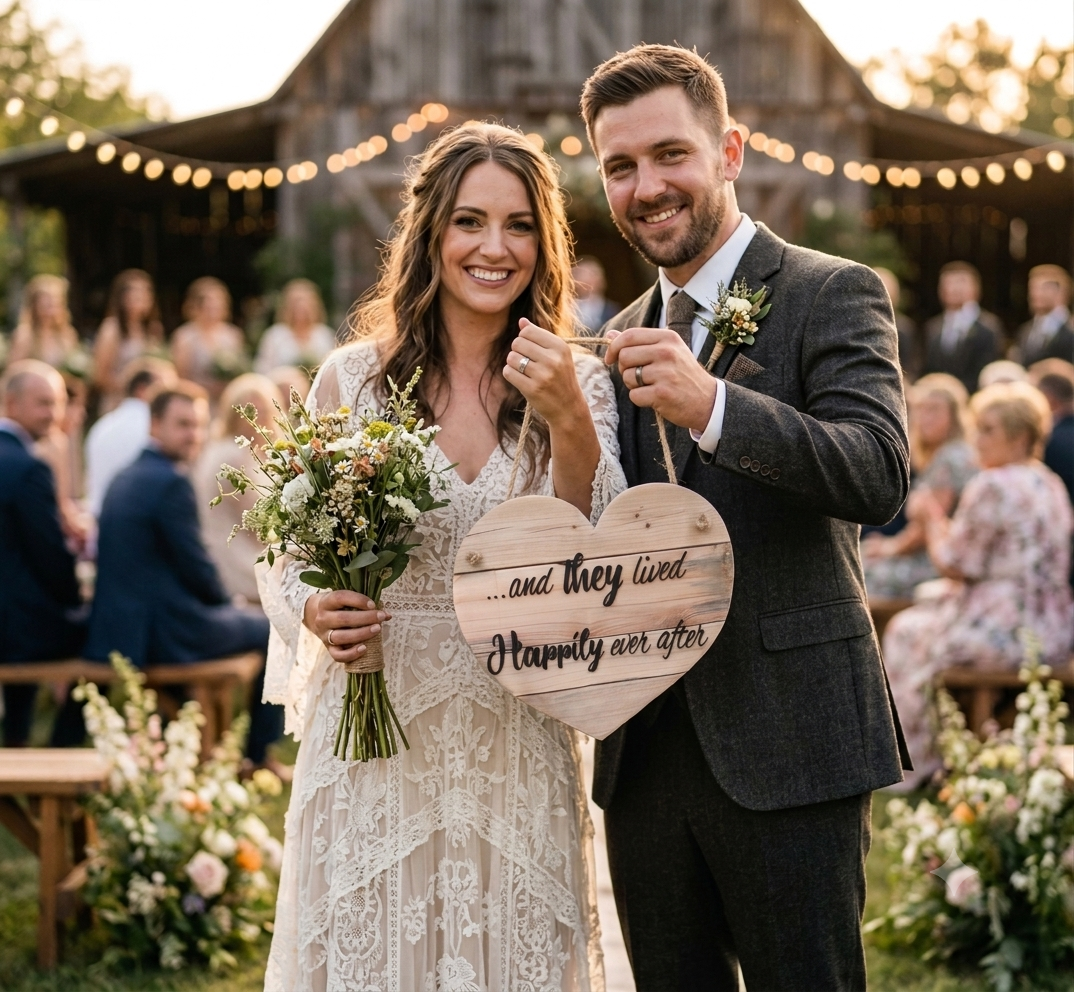 Personalised Wedding Photo Board (Couple Holding Board)
