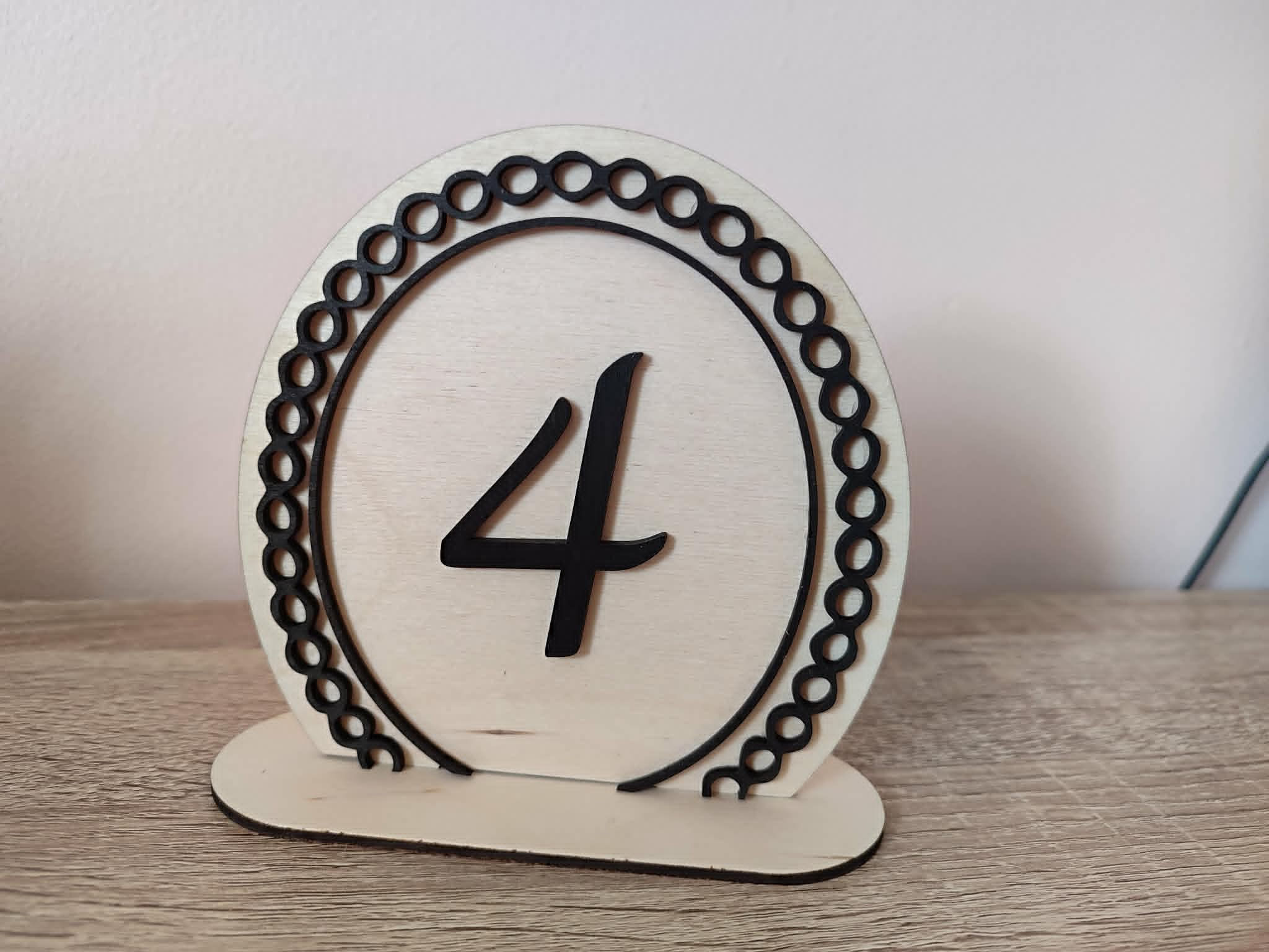 Wedding Table Numbers — Rental