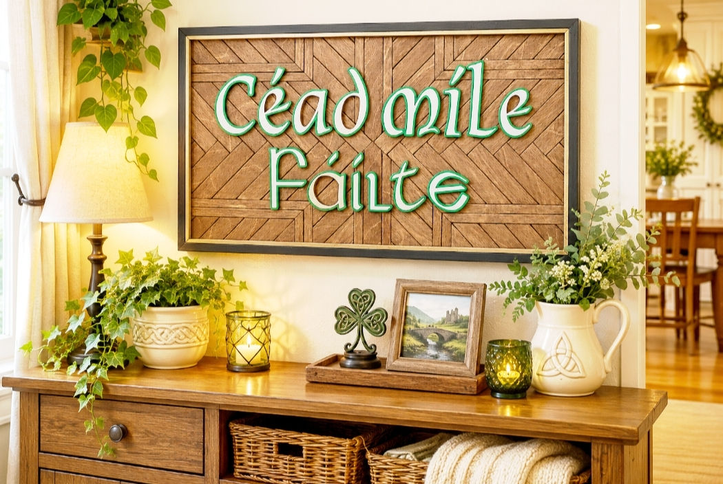 Céad Míle Fáilte wall board