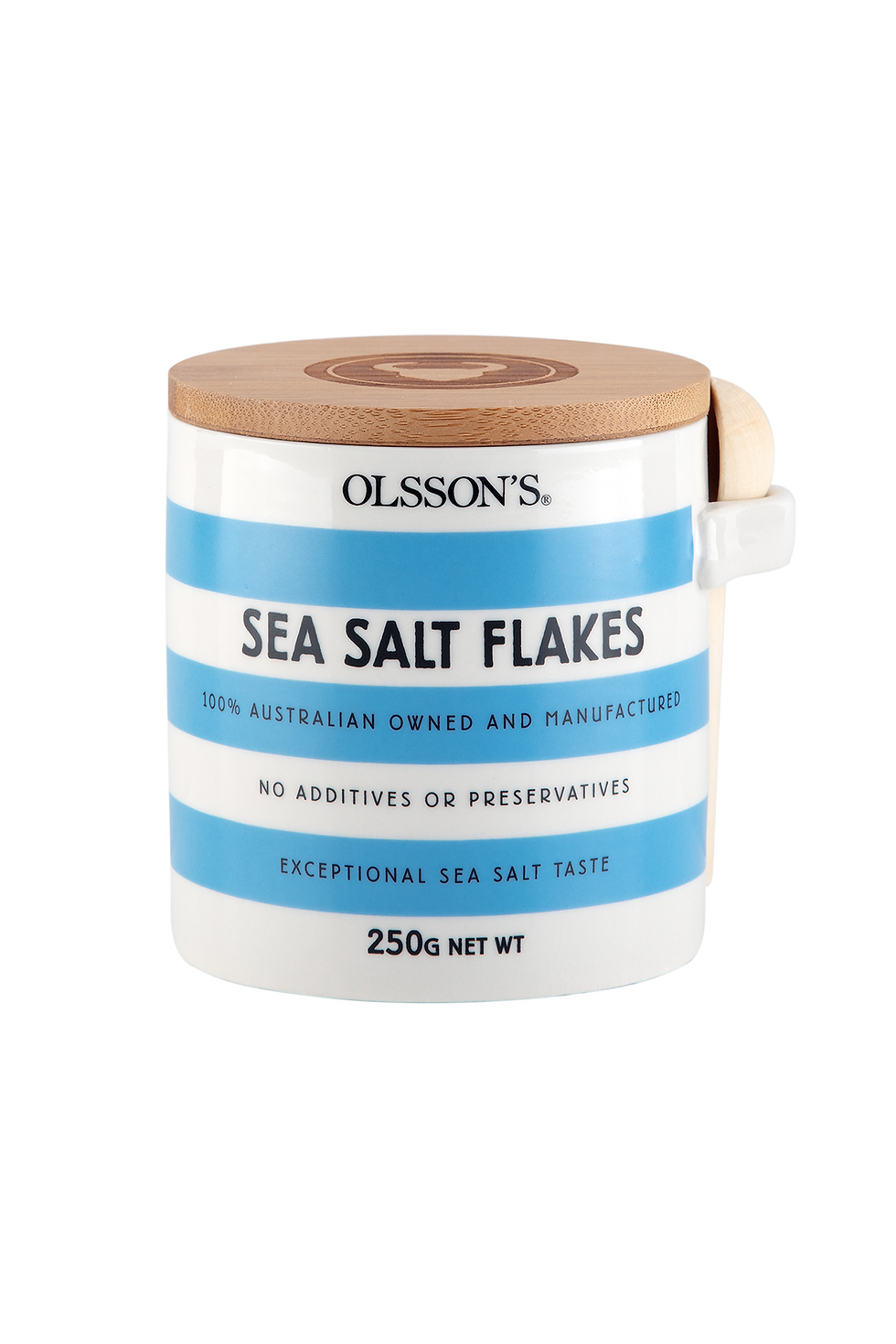 Sea Salt Flakes Stoneware Jar 250g Olsson's Salt