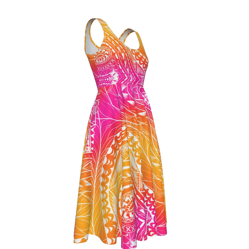 Thumbnail: Cutesy | Sunset Midi Dress | Plus Size