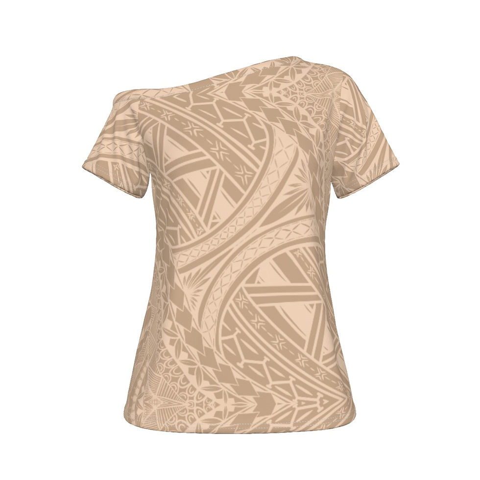 Thumbnail: Moana Drift | Off-Shoulder T-shirt | Nude