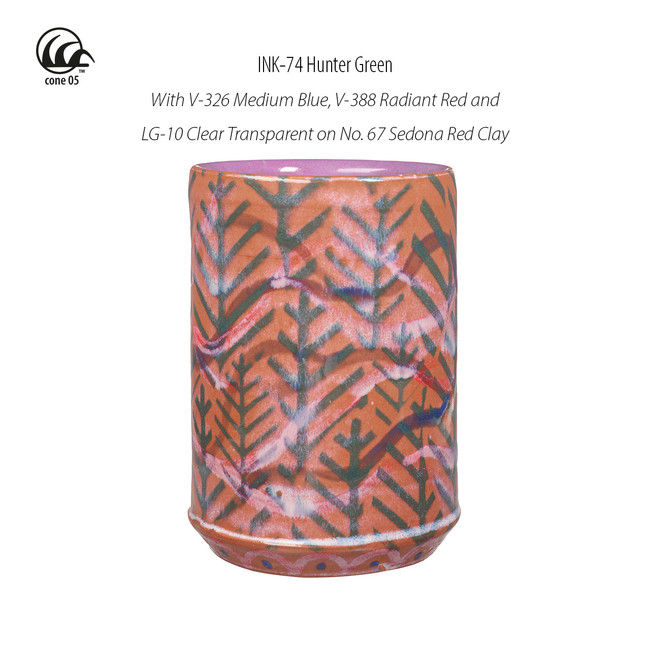 Thumbnail: AMACO Ceramic Inks - INK-74 Hunter Green Matte Ink