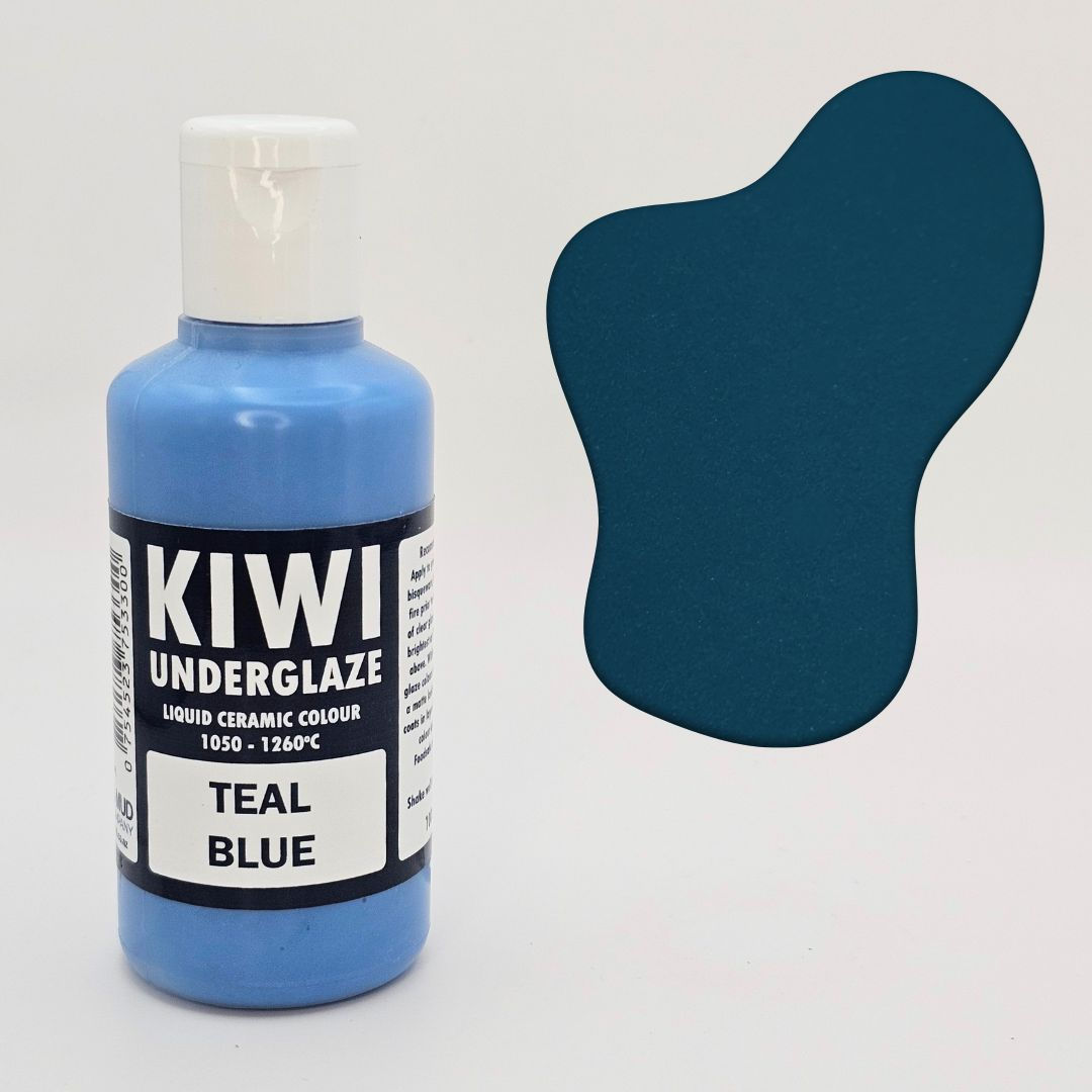 Kiwi Underglazes Cone 04-9 - UGD20 Teal Blue, 3.3oz