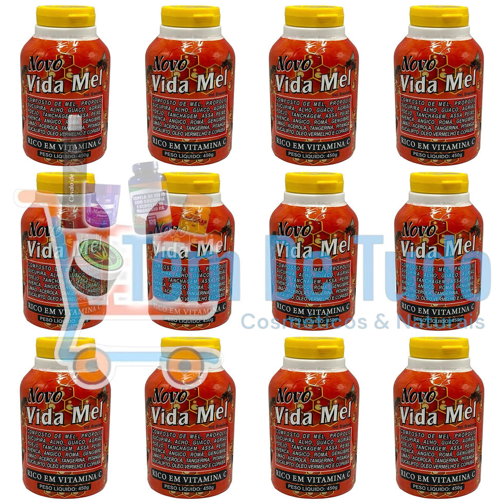 Miniatura: 6x Novo Vida Mel – Composto de Mel com Própolis e 22 Extratos (450 g)