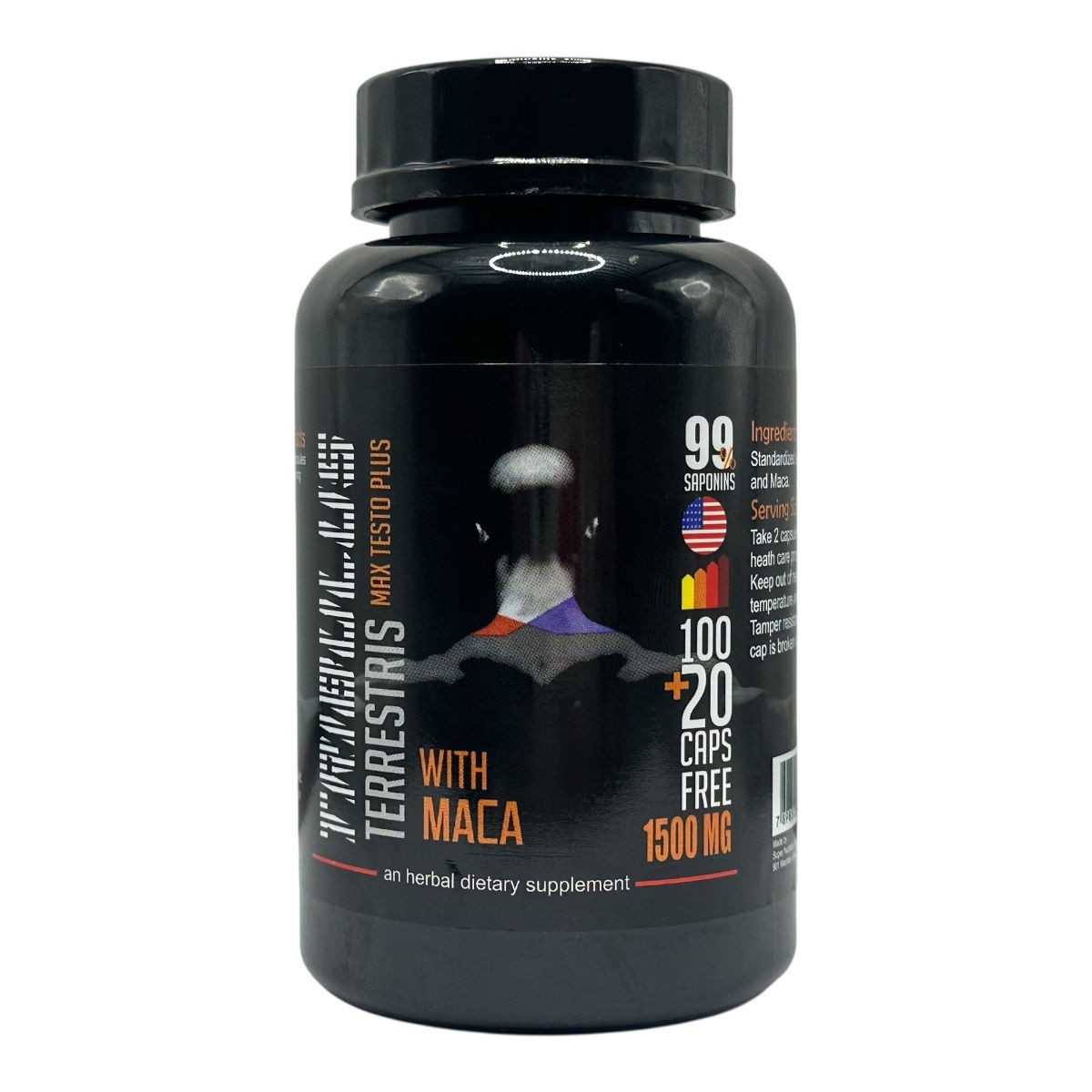 15 Unidades Tribulus Com Maca 120 Cápsulas 99%