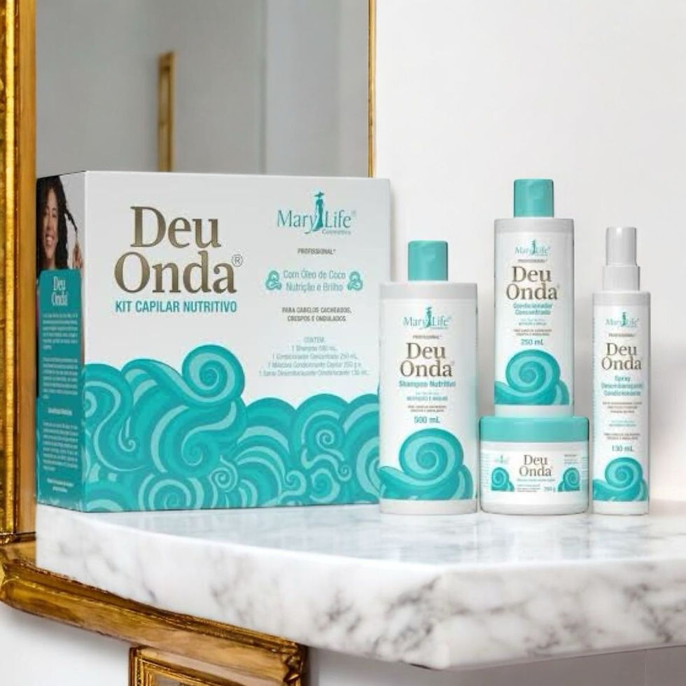 Miniatura: Kit Capilar Com 4 Itens Deu Onda Ativador de Cachos Mary Life O Original!
