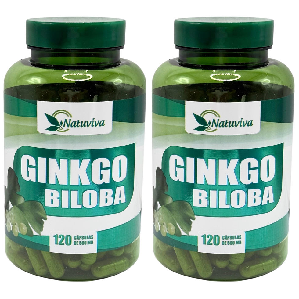 Miniatura: 3x Ginkgo Biloba 120 cápsulas (cada) de 500 mg – Natuviva