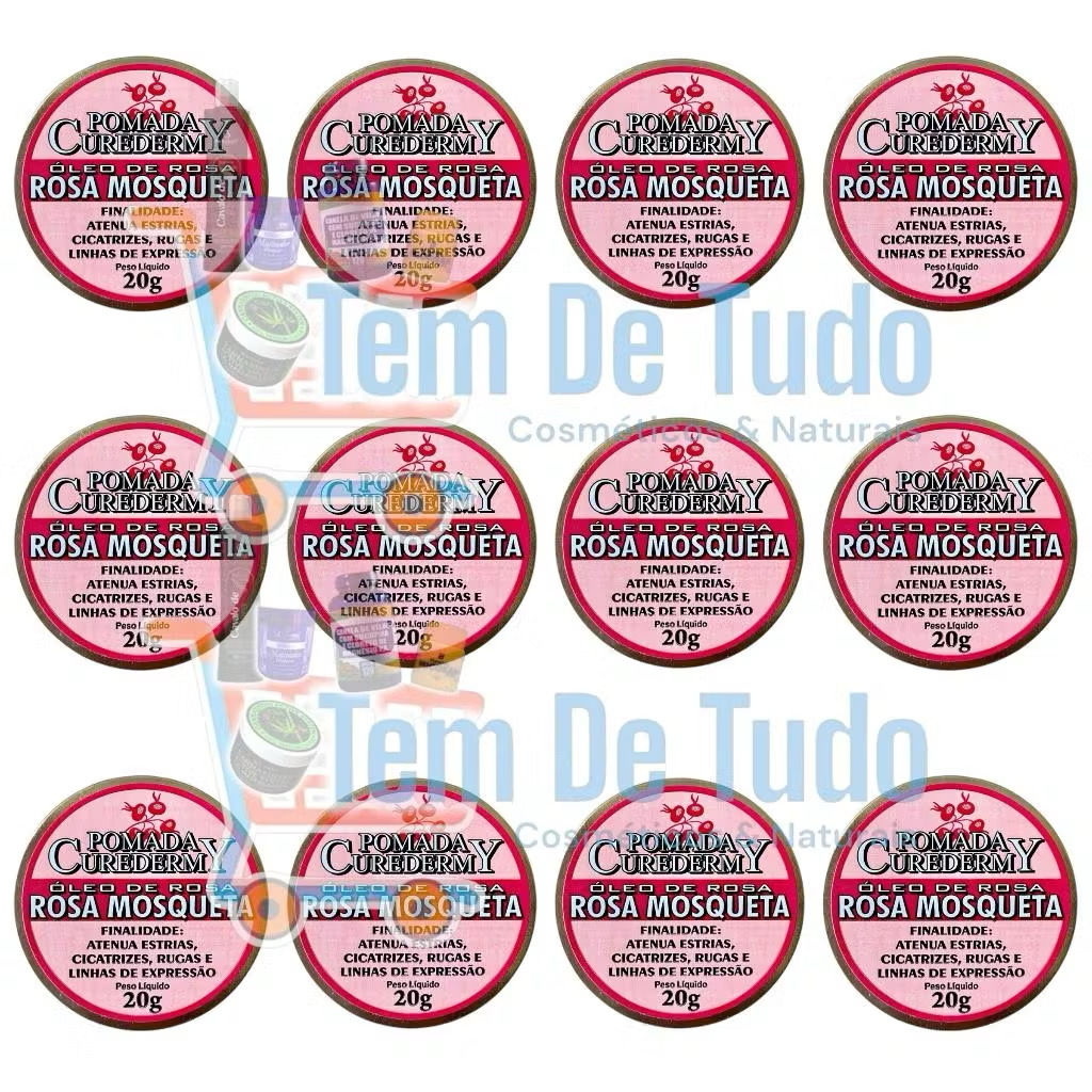 12 Unidades Pomada Curador Rosa Mosqueta 20g