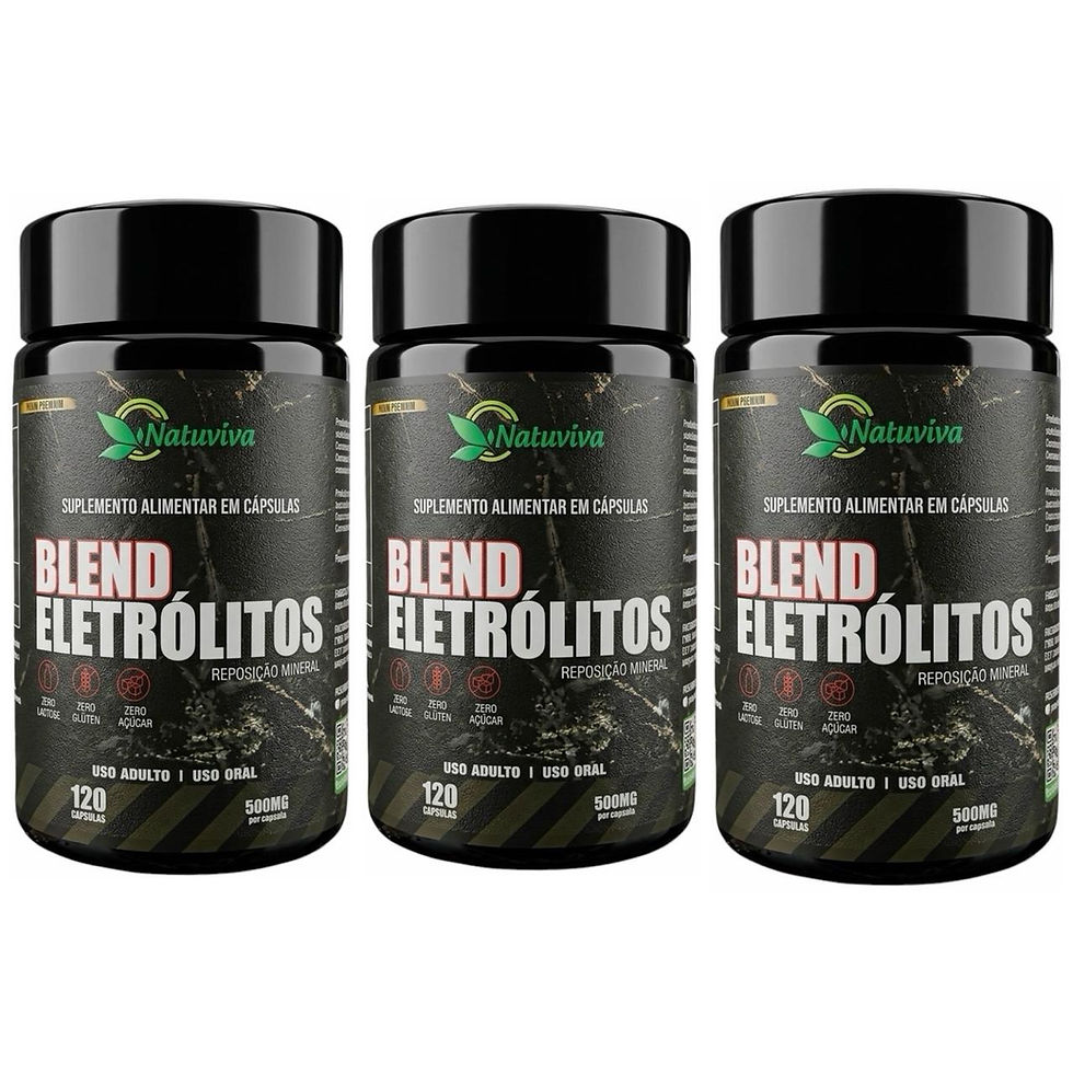 Miniatura: 2x Blend Eletrólitos Natuviva 500mg – Suplemento Avançado para Reposição Mineral