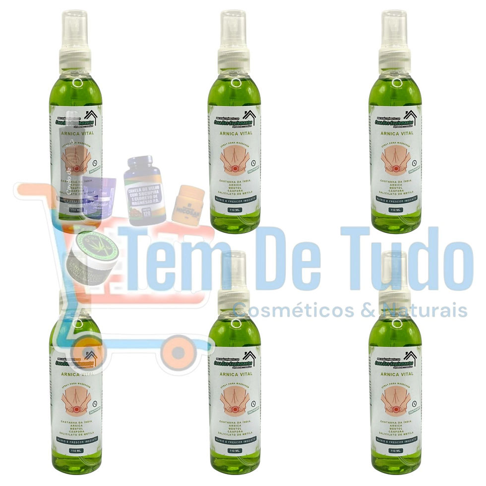 6x Arnica Vital Spray Massagem 110ml – Alívio e Frescor Prolongado com Mentol e