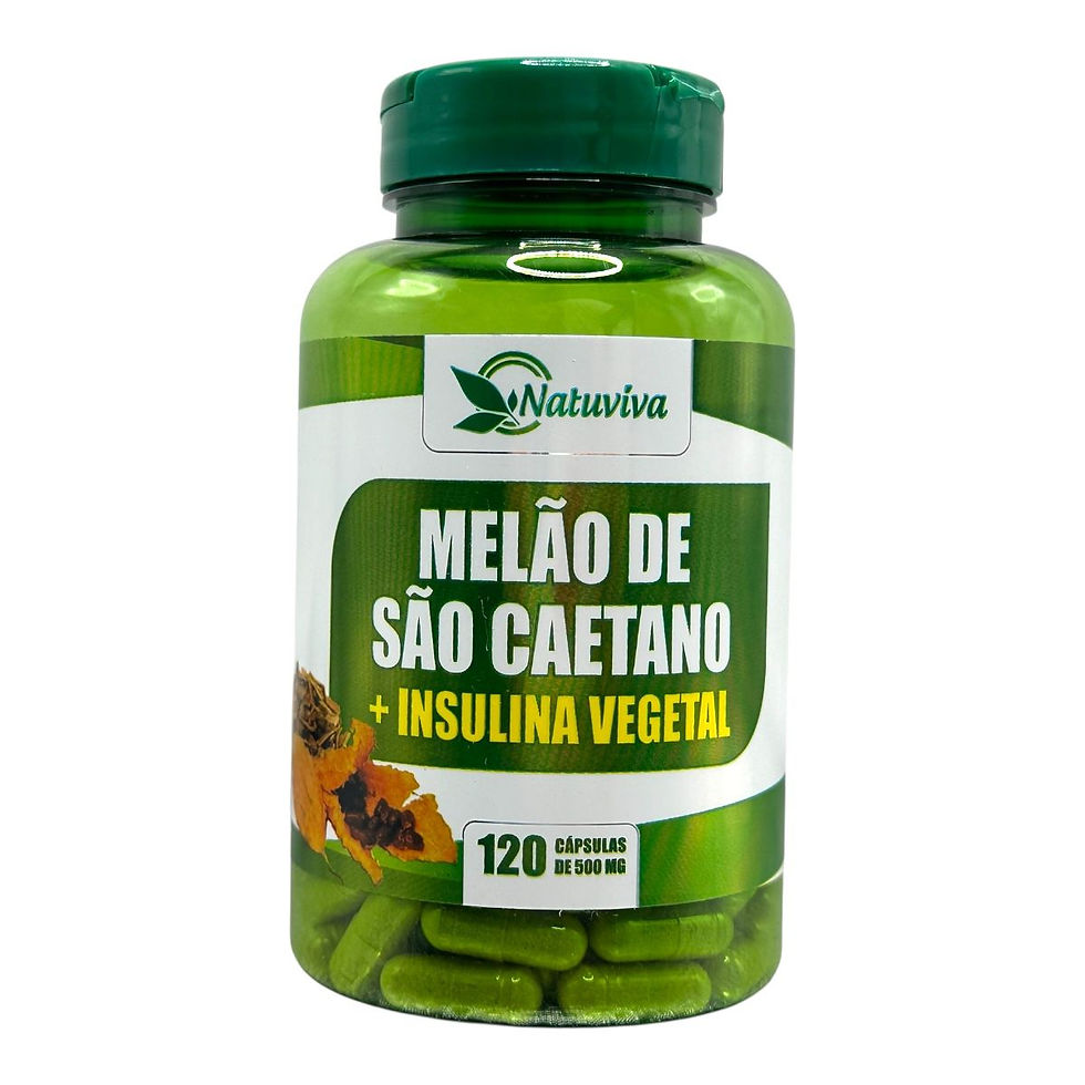 Melão de São Caetano+ Insulina Vegetal 120 Cápsulas - Natuviva