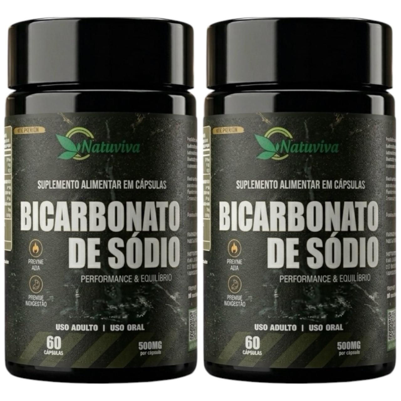 2x Bicarbonato de Sódio Natuviva 500mg – Suplemento para Desempenho