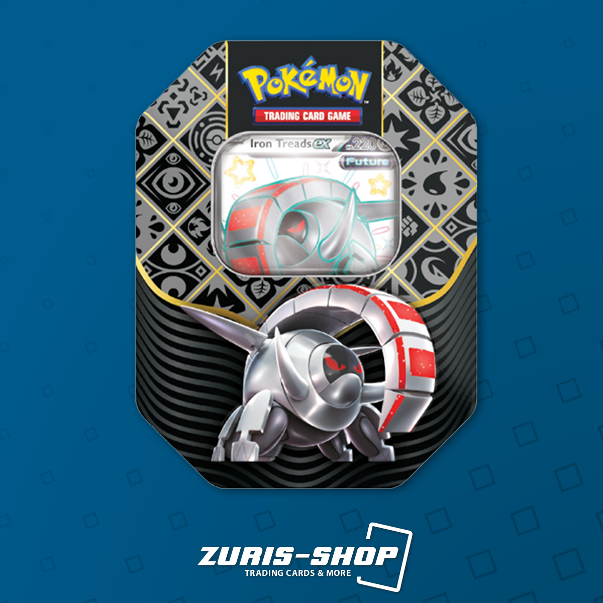 Pokemon Scarlet & Violet Paldean Fates Tin Iron Treads ex EN

