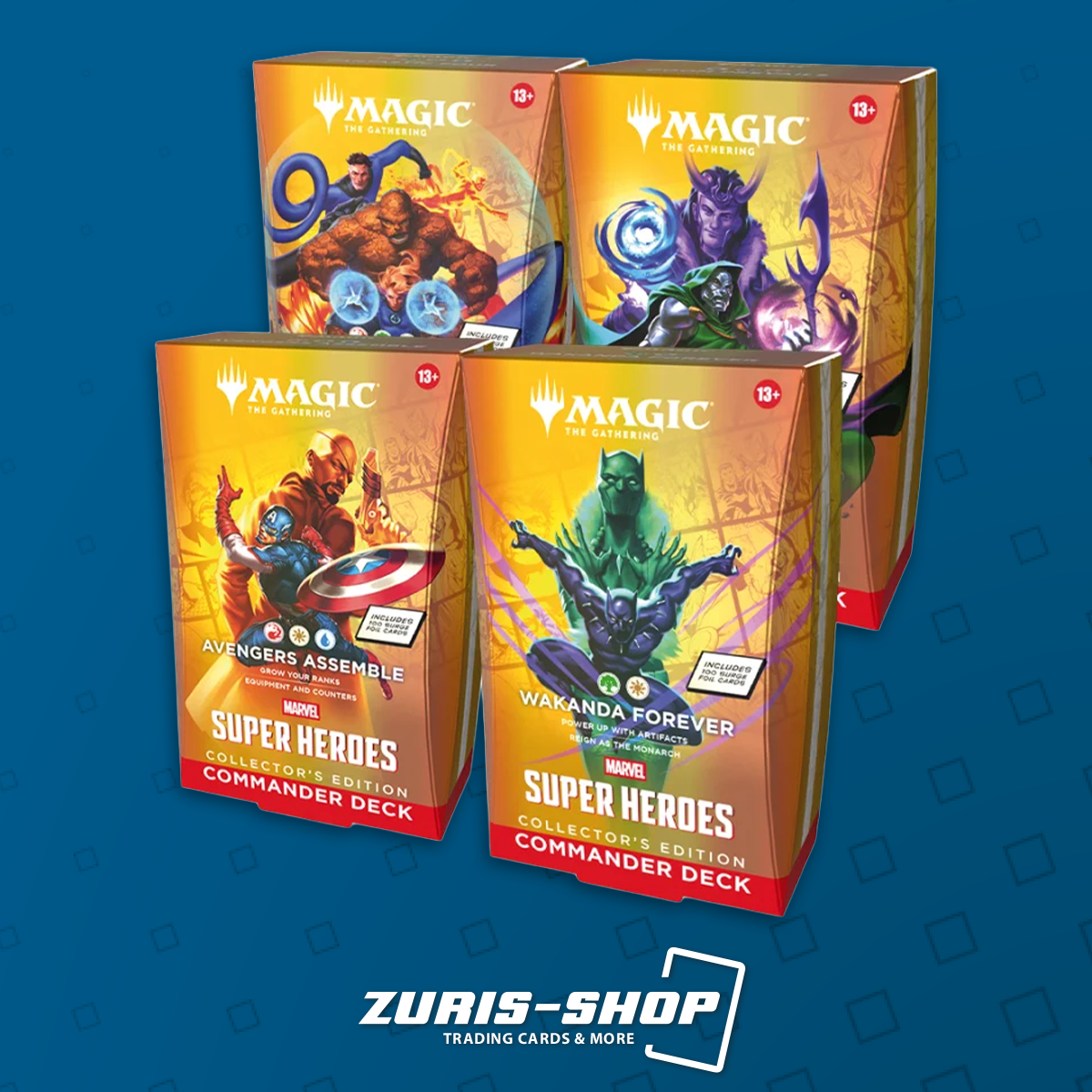 MtG - Marvel Super Heroes Commander Deck Collector's Edition - Deutsch- 4er Set