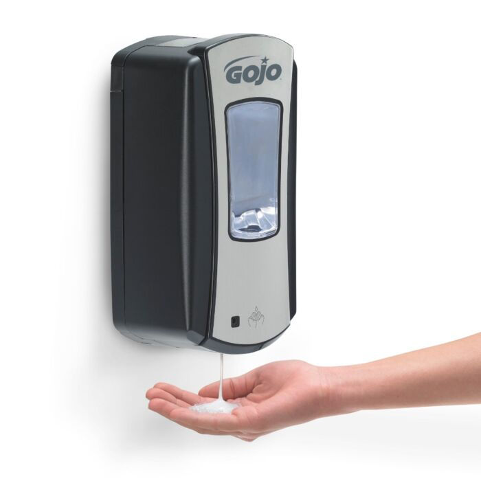 Miniatyrbilde: GOJO® LTX-12™ Berøringsfri Dispenser 1200mL, krom/svart