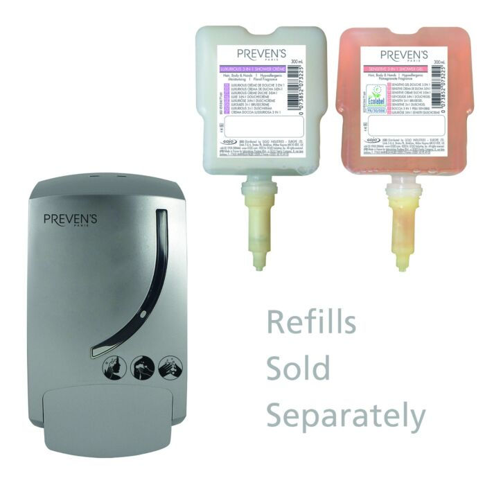 Miniatyrbilde: PREVEN'S PARIS® KURVE Dispenser, sølv