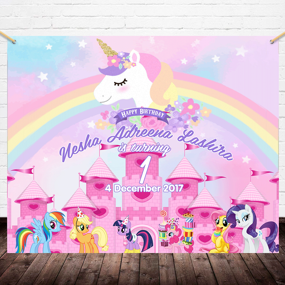 Thumbnail: Unicorn Rainbow & Pony Friends