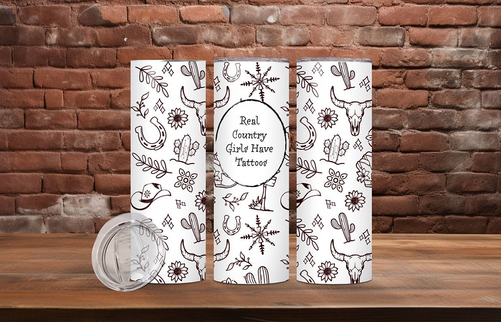 Real Country Girls Have Tattoos Tumbler