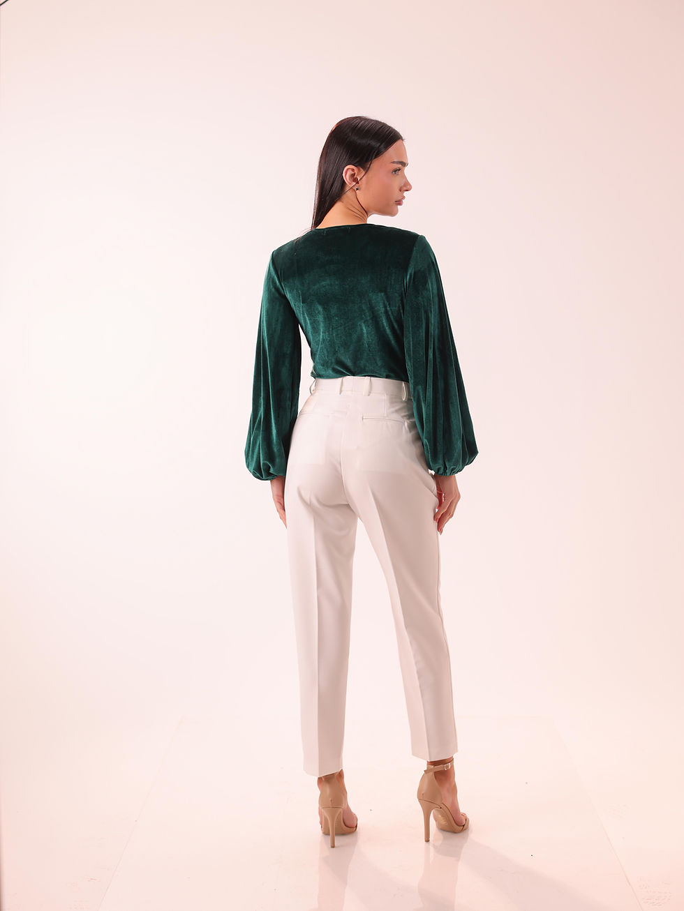 Thumbnail: Elegant Velvet Wrap Top – Burgundy | Shahd Couture