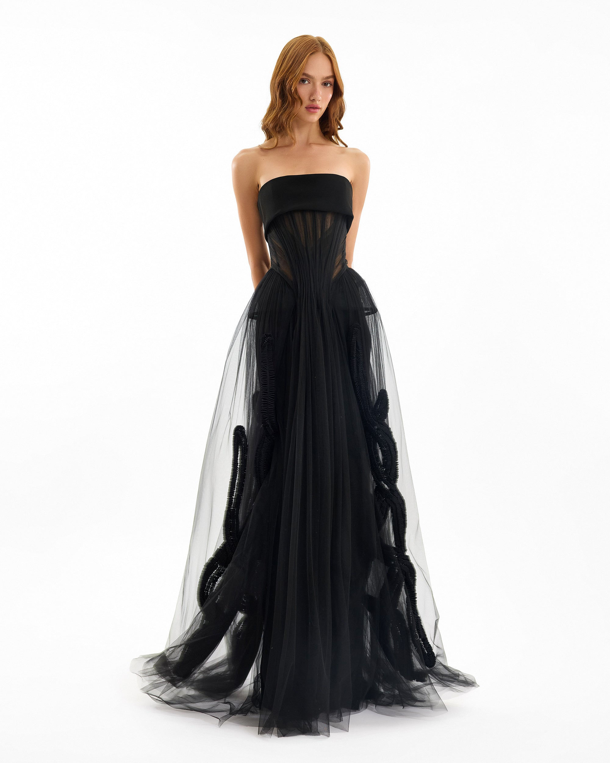 Strapless Tulle Gown