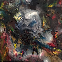 Inspiration - Abstract Fluid Acryic Art - Mixed Media