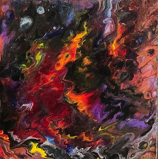 Spirituality - Abstract Fluid Acryic Art - Mixed Media
