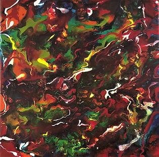 Wondrous - Abstract Fluid Acryic Art - Mixed Media