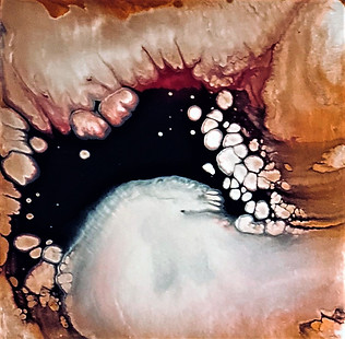Mystery - Abstract Fluid Acryic Art - Mixed Media