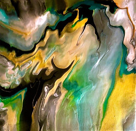 Affection - Abstract Fluid Acryic Art - Mixed Media