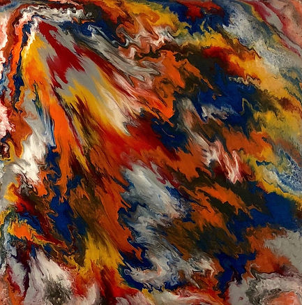 Alive - Abstract Fluid Acryic Art - Mixed Media