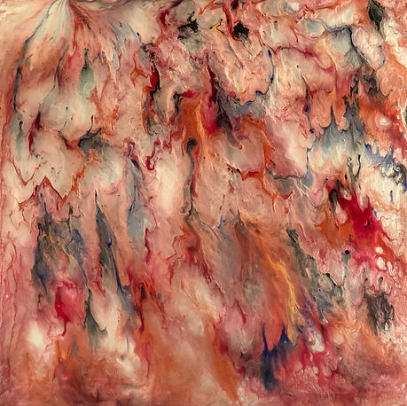 Gratitude - Abstract Fluid Acryic Art - Mixed Media