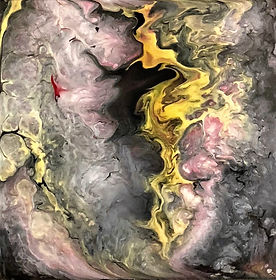 New Beginning - Abstract Fluid Acryic Art - Mixed Media