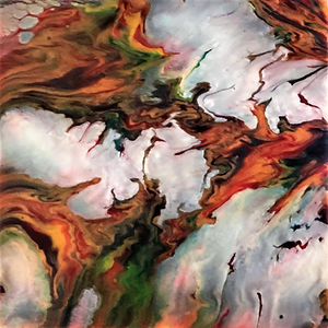 Grace - Abstract Fluid Acryic Art - Mixed Media