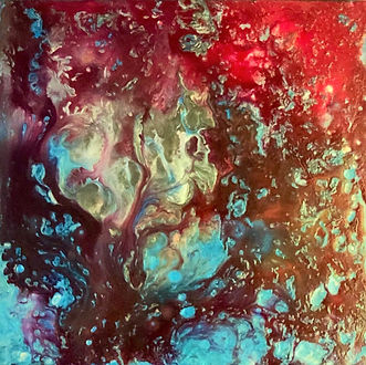 Spirit of Nature - Abstract Fluid Acryic Art - Mixed Media
