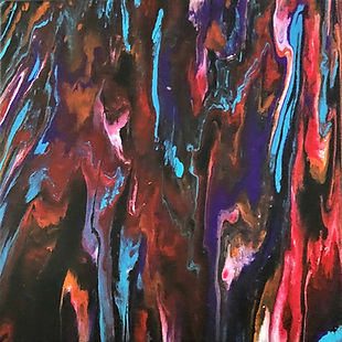 Considerate - Abstract Fluid Acryic Art - Mixed Media
