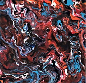 Patience - Abstract Fluid Acryic Art - Mixed Media