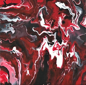Smile - Abstract Fluid Acryic Art - Mixed Media