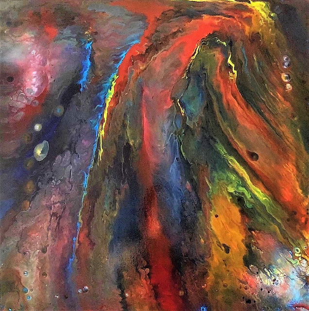 Eternity - Abstract Fluid Acryic Art - Mixed Media