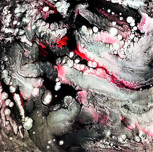 My Lucky Star - Abstract Fluid Acryic Art - Mixed Media