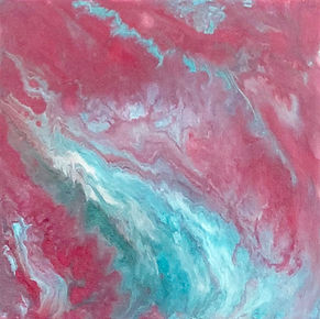 Relaxation - Abstract Fluid Acryic Art - Mixed Media