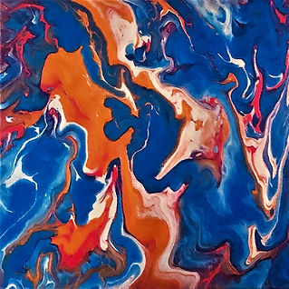 Vitality - Abstract Fluid Acryic Art - Mixed Media