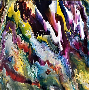 Paradise - Abstract Fluid Acryic Art - Mixed Media