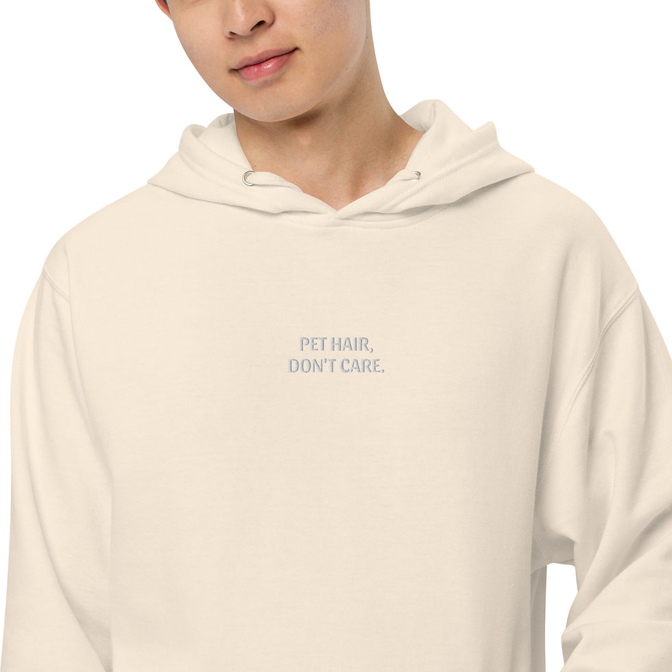 Thumbnail: Pet Hair, Don't Care | Unisex midweight hoodie